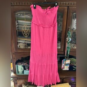 Strapless Pink Dress